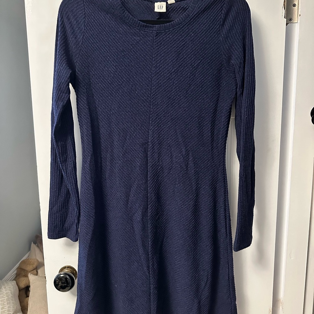 GAP Deep Blue Long Sleeve Dress